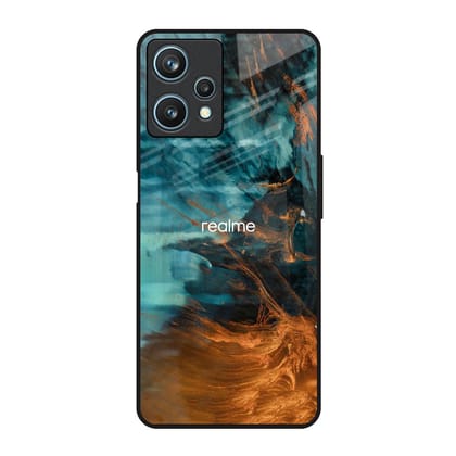 Golden Splash Glass Case for Realme 9 Pro 5G