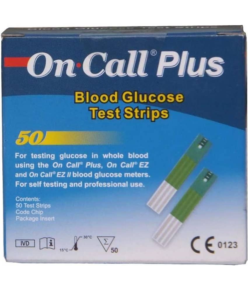 On Call Plus Blood Glucose Sugar Test Strips - 50 Test Strips Sg-133111