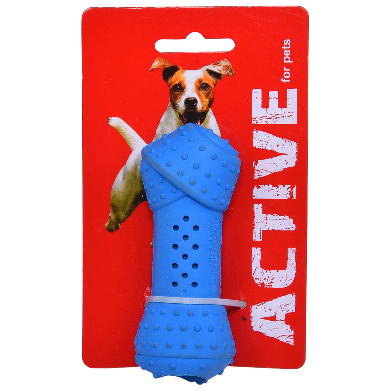 Active Rubber Dental Chili Knotted Bone Small