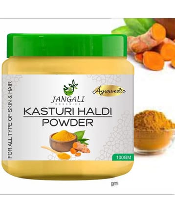 PURE Jangali ORGANICS Wild Turmeric Face Pack Powder / Kasturi Manjal / Haldi 100GM