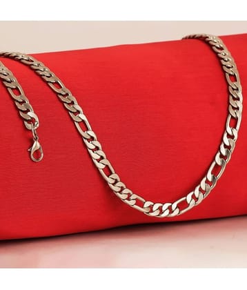 FASHION FRILL Silver Plated Stainless Steel Chain ( Pack of 1 )