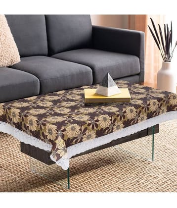 Printed PVC 4 Seater Rectangle Table Cover ( 150 x 92 ) cm Pack of 1 Green