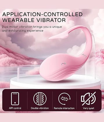 Pink Fish Mobile App Operated Massager For Body Relaxtion & Pain Relief, Pink Color (Pack of 1)