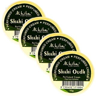 Al Hiba Shahi Oudh Perfume Body Cream 10g Pack of 4