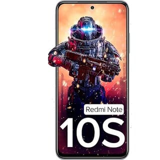 (Refurbished) Redmi Note 10S (6 GB RAM, 64 GB Storage, White) - Good Condition