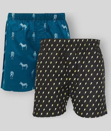 XYXX Pack of 2 Cotton Boxers For Men's ( Multicolor )