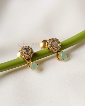 Gold Polish Silver Earrings CHE2008