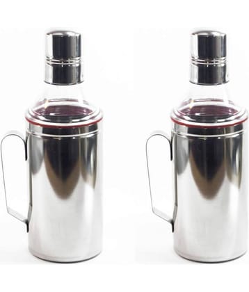 AKG - Steel Silver Oil Container ( Pack of 1 )