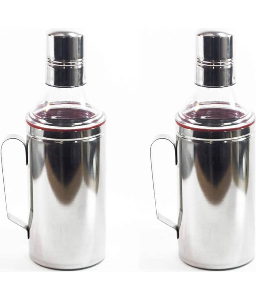 AKG - Steel Silver Oil Container ( Pack of 1 )