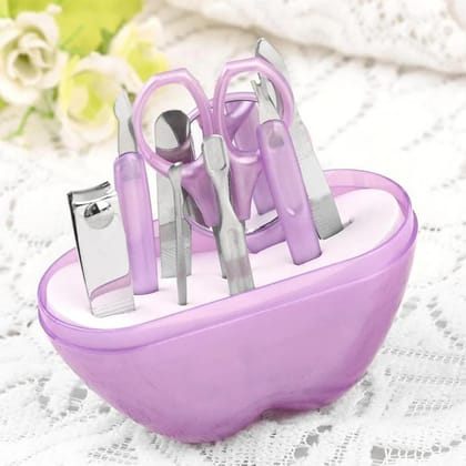 Apple Shape Manicure Set  8-in-1 Stainless Steel Kit
