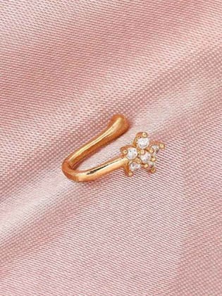Nose Ring for Girls Flower Design Simple Nose Ring 002