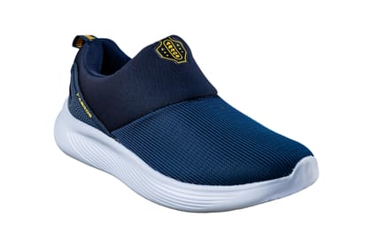 Abros Gents Navy / Mustard Sports Shoe-Navy/Mustard / 6