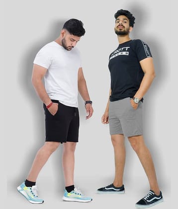 Scrott Fitness - Multi Cotton Men's Shorts ( Pack of 2 )