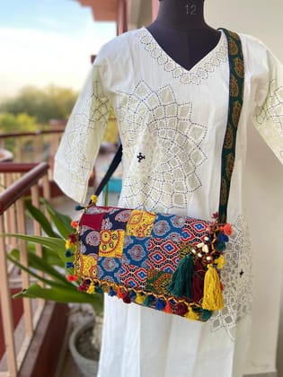Big Patchwork Sling Bag