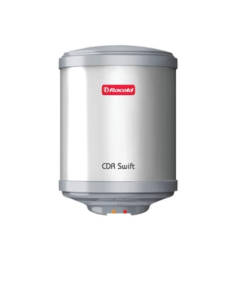 Racold CDR Swift 15 Litre 3kW 5 Star BEE Rating Storage Water Heater | 33% Faster Heating than other 2kW Geysers | Titanium Coating on Tank | Rust-proof Body | Free Standard Installation & Pipes Racold CDR Swift 15 Litre 3kW 5 Star BEE Rating Storage Wat
