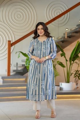 Elegant Beige Co-Ord Set with Trendy Printed Patterns-BEIGE / XXL