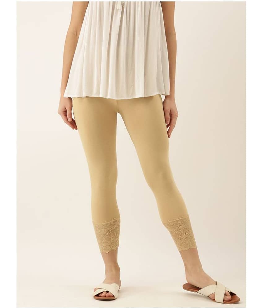 Zebu Viscose Tights - Beige