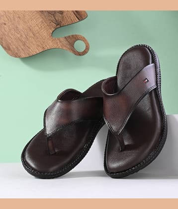 PRODOCK Black Men's Leather Slipper