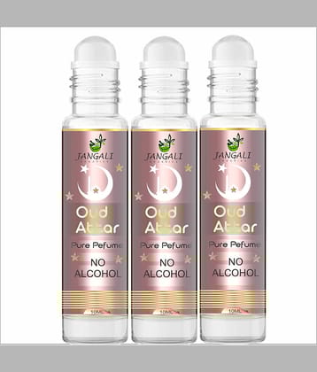 Pure Jangali Organics Oud Non- Alcoholic Below 50ml Attar ( Pack of 3 )