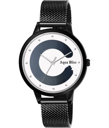 AQUA BLISS - Black Stainless Steel Analog Womens Watch