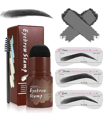 Adbeni Natural Hairline Powder, Hair Shading Sponge Pen, Hair & Eyebrow Stamp Brow Stick Black Black 15 g