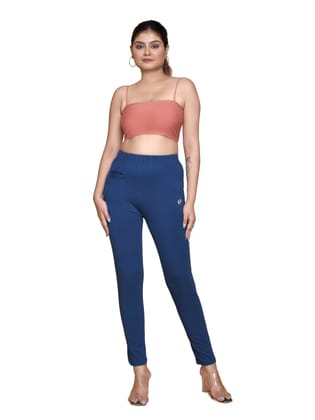 135AFR 4Cats Free Size Royal Kurti Pants - Airforce Blue
