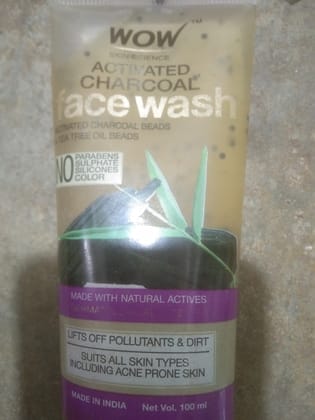 Wow charcoal face wash 100ml