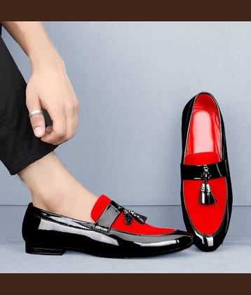 TR Black Men's Monk Strap Formal Shoes