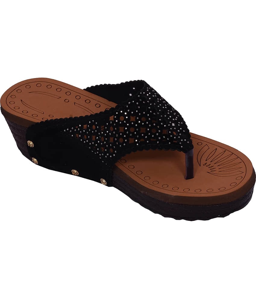 PM Traders Black Women's Flats