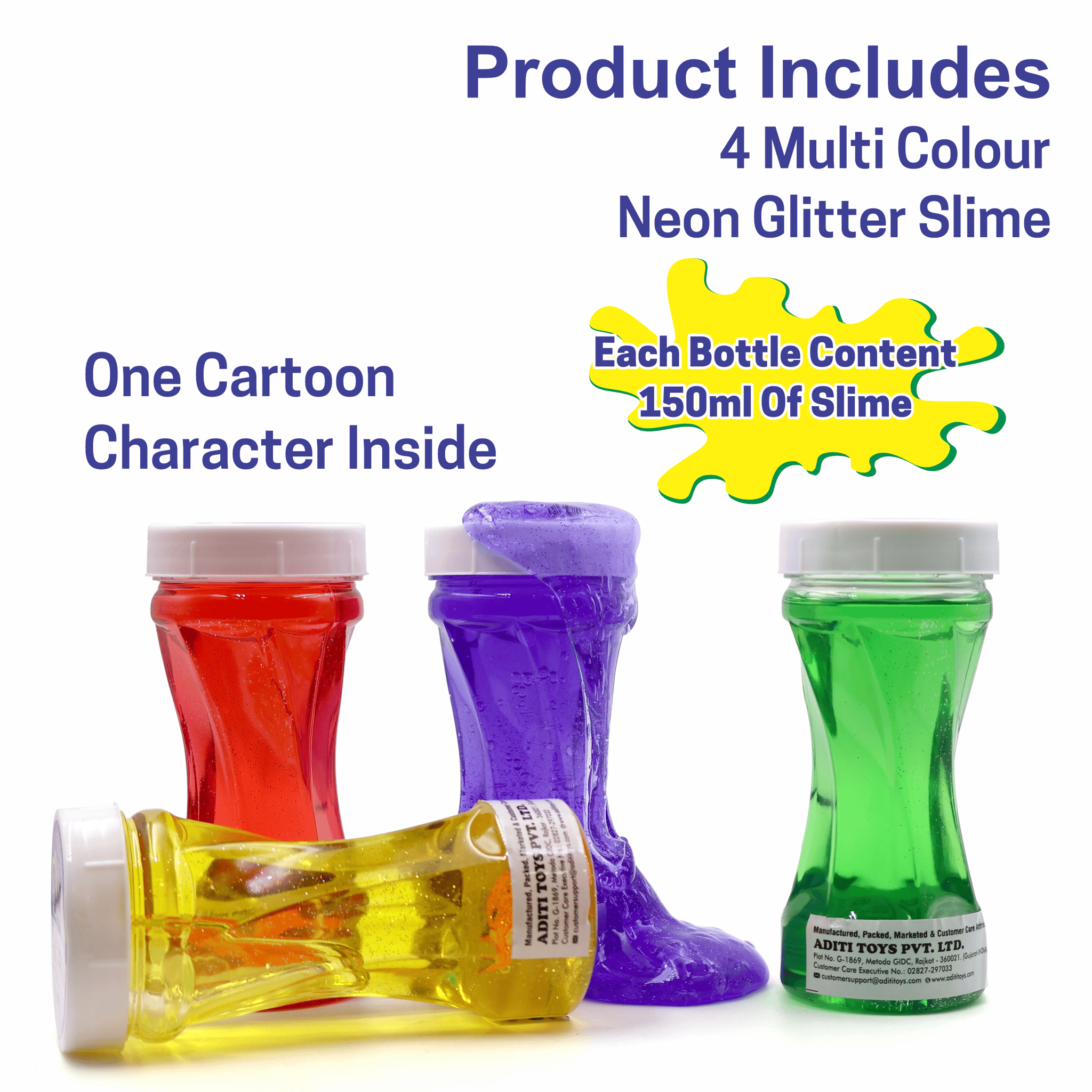 Neon Slime (150ml) Pack of 12