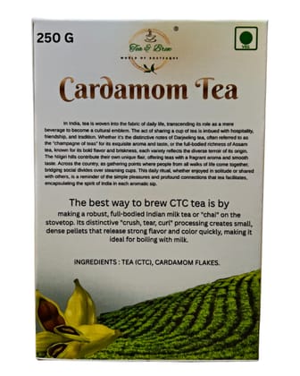 Tea & Brew | Cardamom Tea | 250g Box | Pack of 1