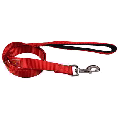 Petz Pure Nylon Padded Leash 1.25 inch Red 25mm