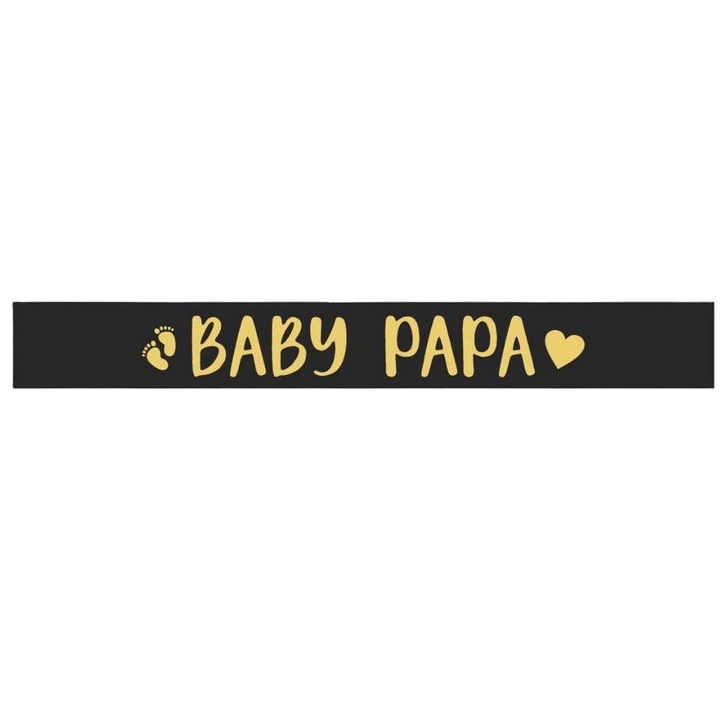 Baby Papa Black & Gold Sash - Party and Festive Needs | Buy online on ZillyBuy