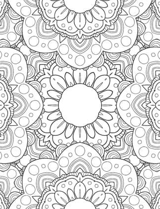 Flowers- Colouring Book For Adults [Paperback] Dreamland Publications