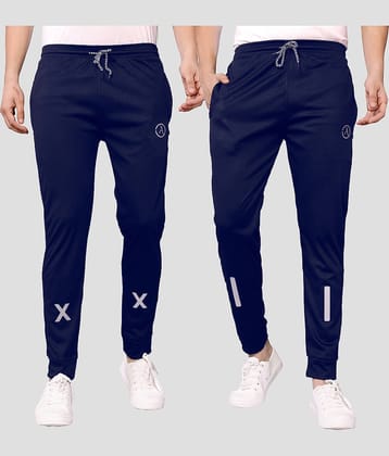 Anand Multicolor Lycra Men's Joggers ( Pack of 2 )