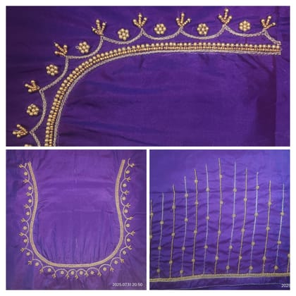Hand Embroidery blouse piece 1 meter