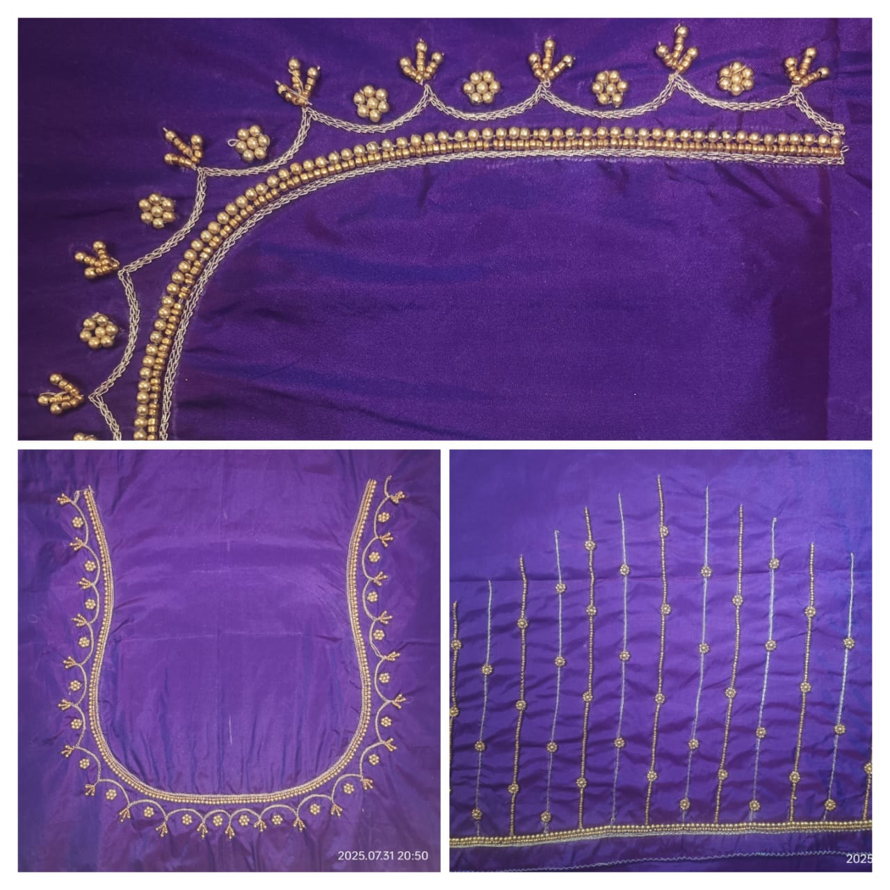 Hand Embroidery blouse piece 1 meter