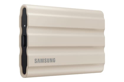 Samsung Shield 1TB USB3.2 IP65 Rated Speed Upto 1050MB-s Portable SSD External Solid State-Beige MU-PE1T0K-WW