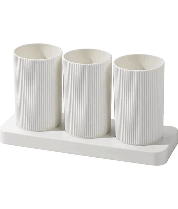 MAGICSPOON Kitchen Spoon Stand Polyproplene White Multi-Purpose Container ( Set of 1 )