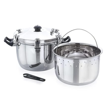 Expresso Stainless Steel Manual Rice Cooker with Steamer Basket Cooks up to Expresso Stainless Steel Manual Rice Cooker with Steamer Basket Cooks up to