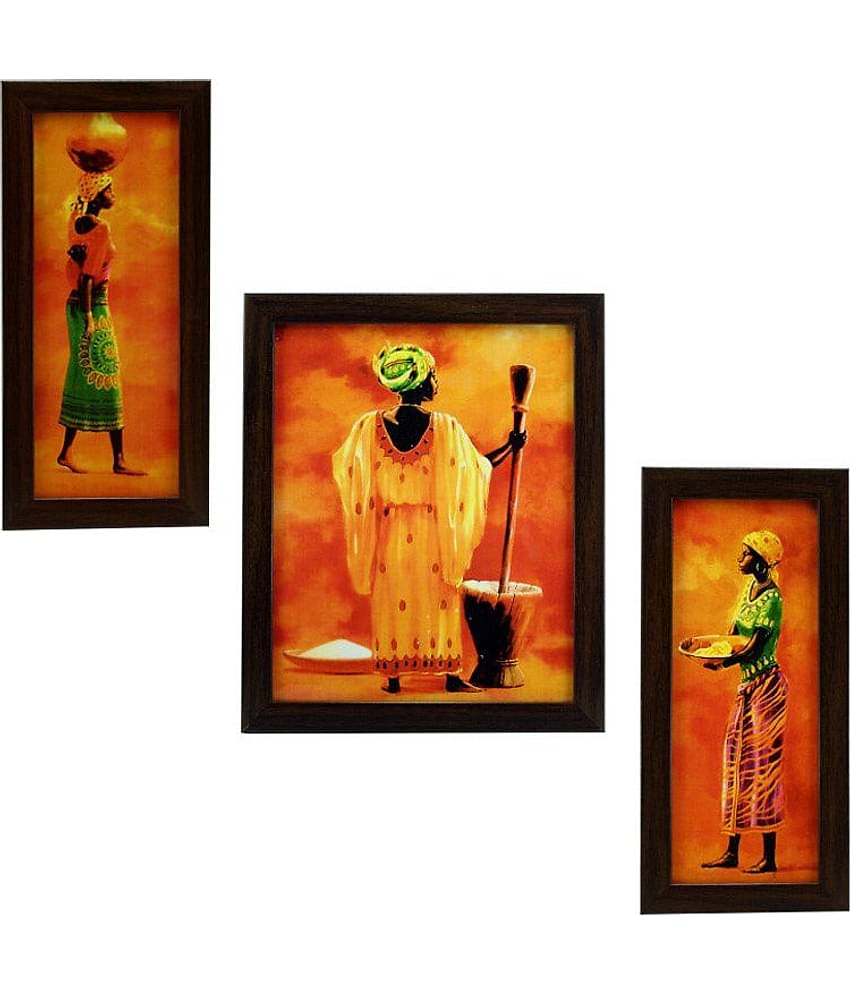 Indianara Synthetic Painting With Frame