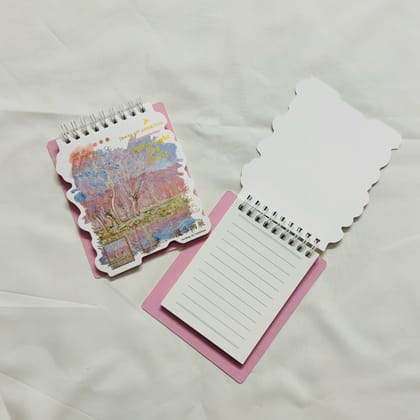Pastel Dreams Diary Top Open A7 Size-Warm Light and Forest