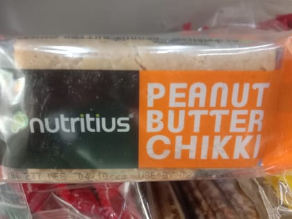 NUTRITIUS PEANUT BUTTER CHIKKI