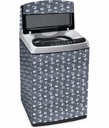 Crosmo Top Load Washing Machine Cover Compatiable For 7.5 kg - Grey