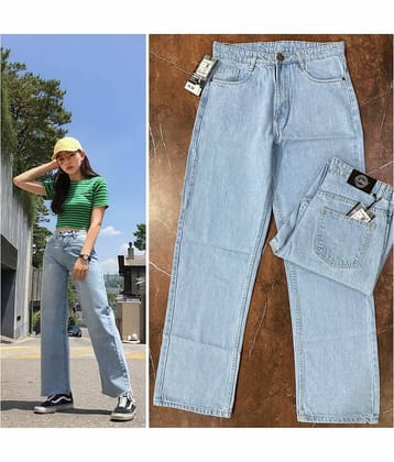 9x denims - Ice Blue Denim Regular Fit Women's Jeans ( Pack of 1 )