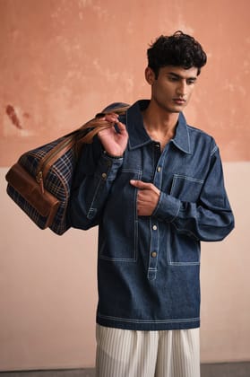 COUNTRY SIDE DENIM SHIRT-XS
