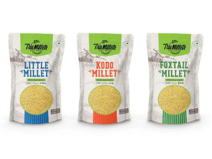 Combo Unpolished Raw Millets  - Kodo , Foxtail,  Little - 500gms each