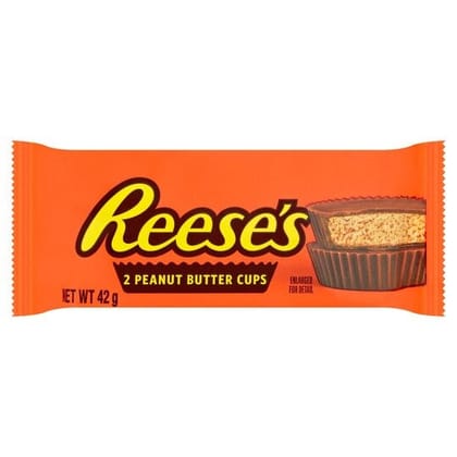Reese's 2 Peanut Butter Cups With Milk Chocolate, 42 gm