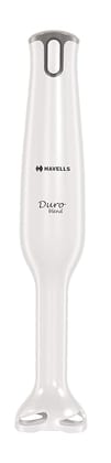 Havells Duro Blend 300 W Low Noise DC Motor Hand Blender With Double Wall Stem| Rust Resistant 304SS Blades | Double Bush| 2 Speed Settings|Copper Motor|2 Years Manufacturer Warranty