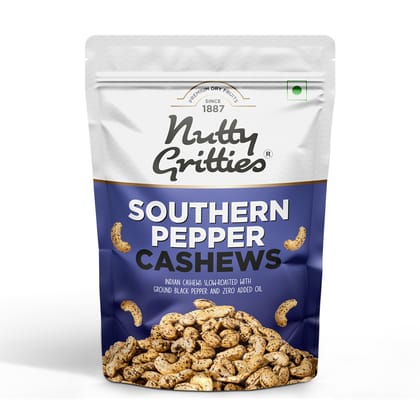 Nutty Gritties Premium Jumbo Size Southern Pepper Cashew Nuts, 200 gm